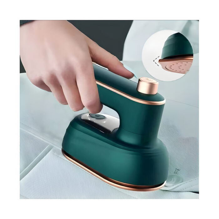 Mini Compact EV Porcelain Gold Electric Iron Effortless Precision With 130°C Constant Temperature For Efficient Dry And Wet Ironing - Image 7