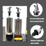 500ml High-Quality Stainless-Steel Covered Smart Glass Oil Bottle - Image 6