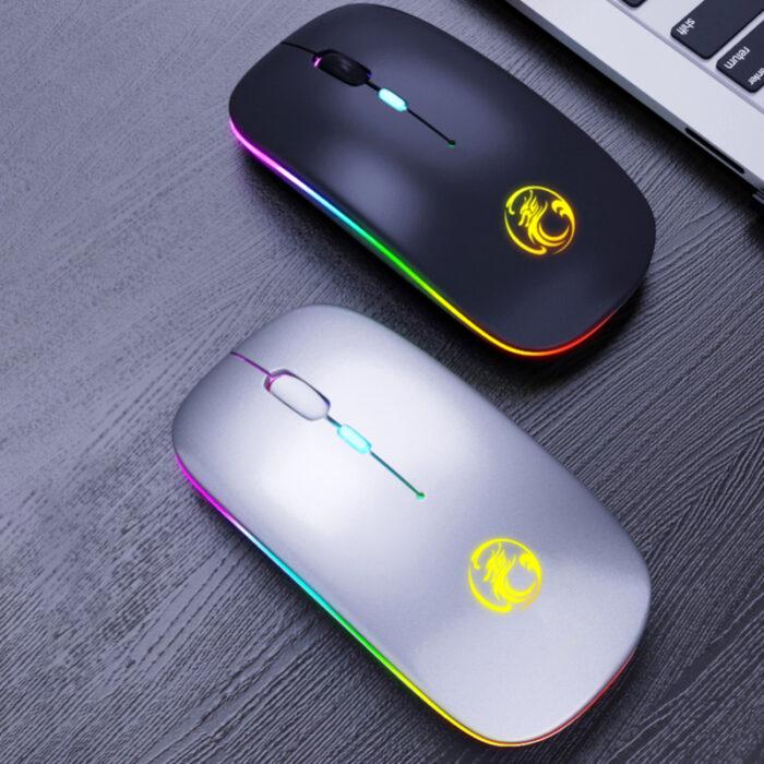 E-1300 Rechargeable 2.4Ghz Dual Mode Luminous Wireless Mouse - Image 8