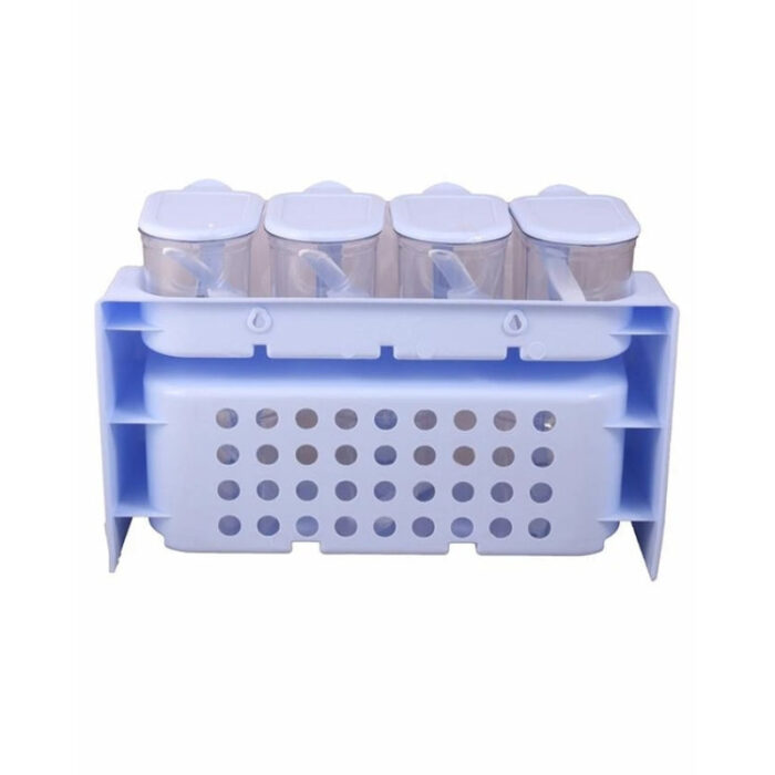 Premium Quality 2 Tier Set Of 7 Jars Spice Rack - Image 10