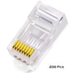 200 Pcs RJ45 CAT6 Pass Through And Foldable Shrapnel Design Ethernet Cable Connectors - Image 7