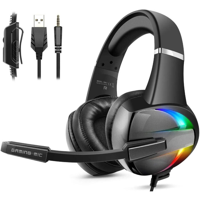 Beexcellent GM-7 RGB LED Gaming Headset 3.5mm Jack - Image 8