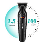 Daling DL-1777 USB Rechargeable Hair Trimmer with Adjustable Combs and Carbon Steel Blade - Image 5