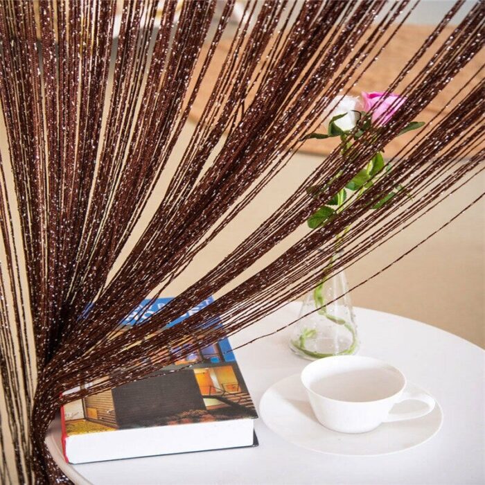 100cmX200cm Glitter Tassel Curtain String Door Room Panel Divider Window Decorative - Image 2