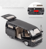High Simulation 1:32 Toyota Hiace Alloy Die-Cast Model MPV Vehicle With Sound And Light - Image 5