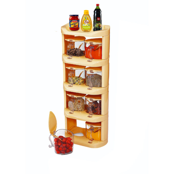 Pretty Neat 5 Tier New Vertical Style Spice Rack 8 PCs Set - Image 8
