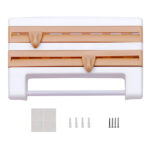 4-in-1 Multi-Purpose Wall-Mounted Kitchen Organizer Shelf with Foil Dispenser - Image 10