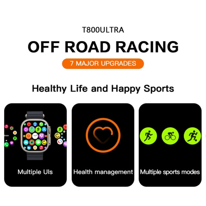 T800 Series 8 Ultra Smart Watch With 1.99 Inches Big Display - Image 4