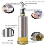 500ml High-Quality Stainless-Steel Covered Smart Glass Oil Bottle - Image 3