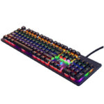 R8 1035 Professional Wired Mechanical Blue Switches RGB Gaming Keyboard - Image 4