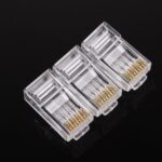 100Pcs/Bag QS6016S Gold Plated Network Cat6 Modular Plug UTP Connector RJ45 Plug - Image 5