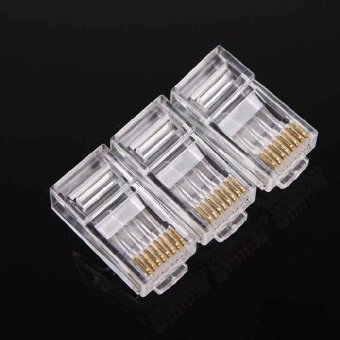 100Pcs/Bag QS6016S Gold Plated Network Cat6 Modular Plug UTP Connector RJ45 Plug - Image 5