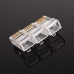 100Pcs/Bag QS6016S Gold Plated Network Cat6 Modular Plug UTP Connector RJ45 Plug - Image 4