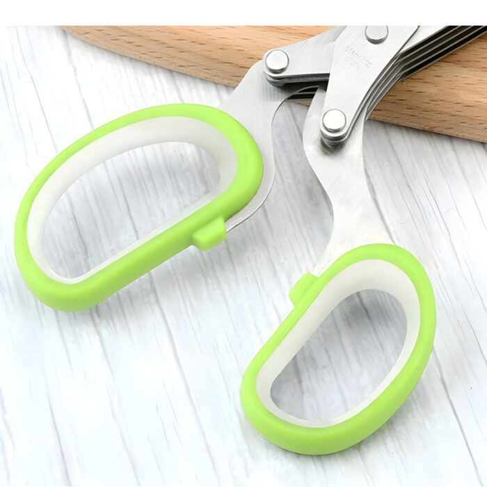 5-Layer Multifunctional Vegetable & Fruit Cutter Kitchen Scissor - Image 7