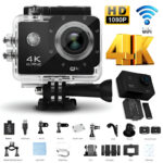 4K Action Sports Ultra HD DV, 30M Water Resistant, 2.0-Inch LCD Screen WiFi Camera
