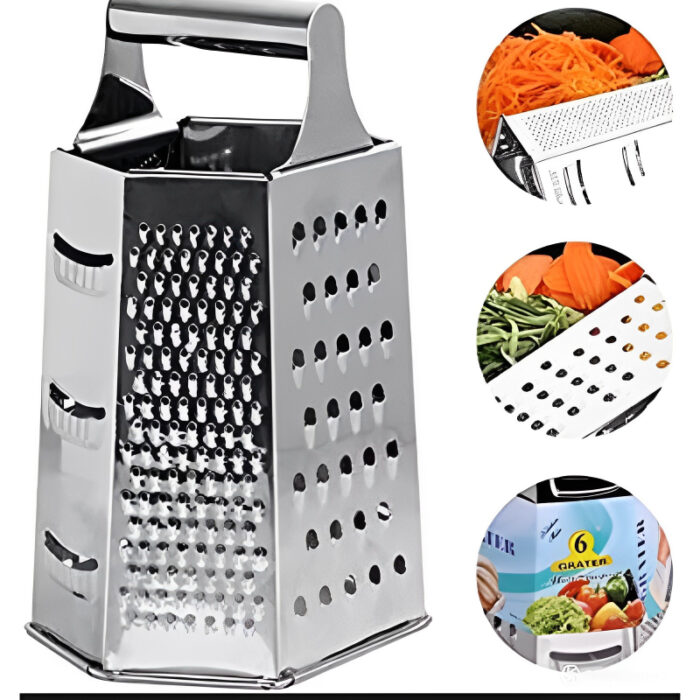 Eco-Friendly Multi-Purpose 6-Sided Stainless Steel Grater - Image 2
