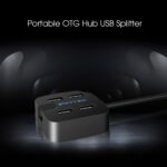 Light Weight USB 3.0 Hi-Speed 4 Ports USB Hub With Mobile Phone Holder - Image 7
