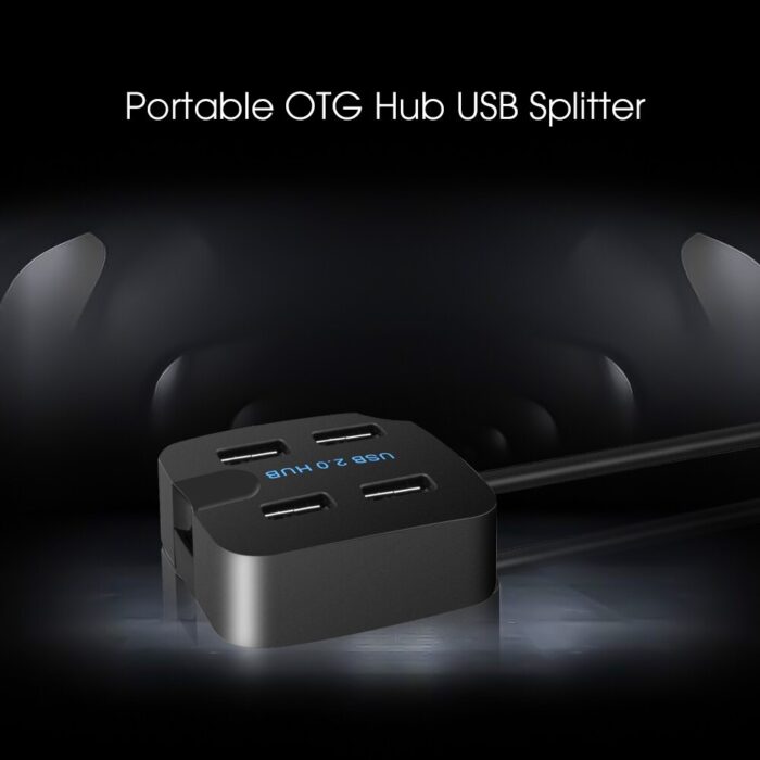 Light Weight USB 3.0 Hi-Speed 4 Ports USB Hub With Mobile Phone Holder - Image 7