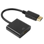 Mini Portable Plug And Play 0.25m DisplayPort To HDMI Adapter