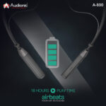 Original Audionic Air Beats A-800 Neckband With Extra Bass & High Quality Sound - Image 7