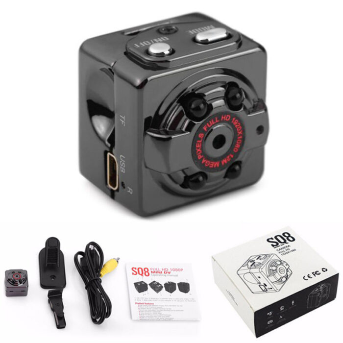 SQ8 High Quality Mini Full HD 1080P Night Vision Hidden Camera - Image 1