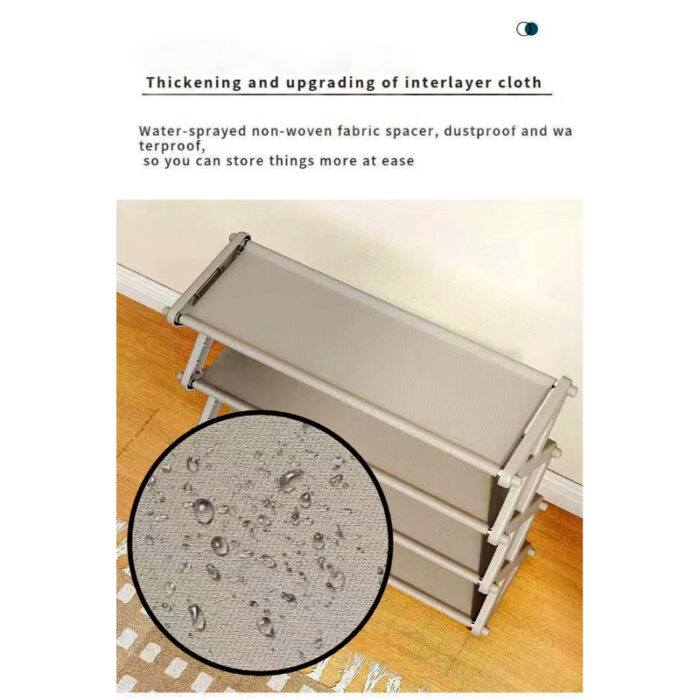 4 Layers X-Type Foldable Fashion Shoe Organizer Stand - Image 6