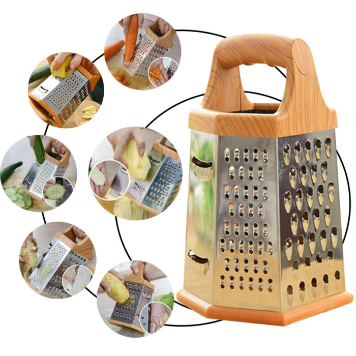 6 Sided Stainless-Steel Multi-Purpose Grater - Image 2