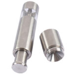 One Handed Operation Thumb Push High Quality Stainless Steel Spice Grinder - Image 2