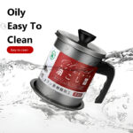 Stainless Steel 1.4-Liter Cooking Oil Strainer Pot with Filter and Thick Chassis for Efficient Grease Filtration - Image 4
