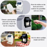 BK-888 Mini Waterproof Solar Interaction Wall Lamp With Motion Sensor Security Light, Featuring 3 Lighting Levels - Image 6