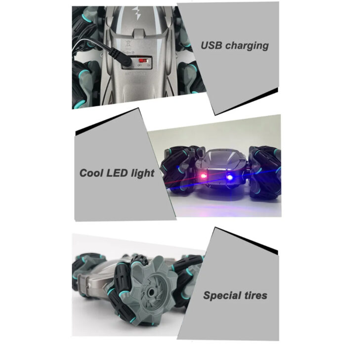2.4GHz Revolutionary Radio And Gesture Controlled Stunt Car - Image 7
