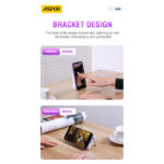Aspor 10000mah A326 Digital Display Magnetic Wireless Power Bank With Foldable Holder Stand Fast Charging - Image 4