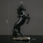 Horse Sculpture Animal Statue European Modern Art Home Decoration Figurines Tabletop Ornament - Image 3