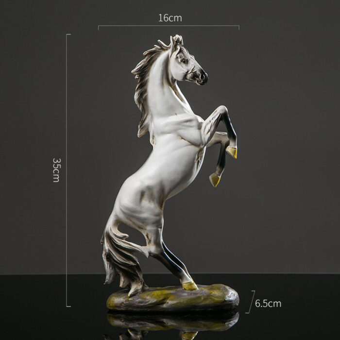 Horse Sculpture Animal Statue European Modern Art Home Decoration Figurines Tabletop Ornament - Image 4