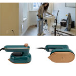 Mini Compact EV Porcelain Gold Electric Iron Effortless Precision With 130°C Constant Temperature For Efficient Dry And Wet Ironing - Image 2