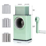 Multi-Functional Manual Vegetable Cutter High-Efficiency Rotary Grater With Handle - Image 6