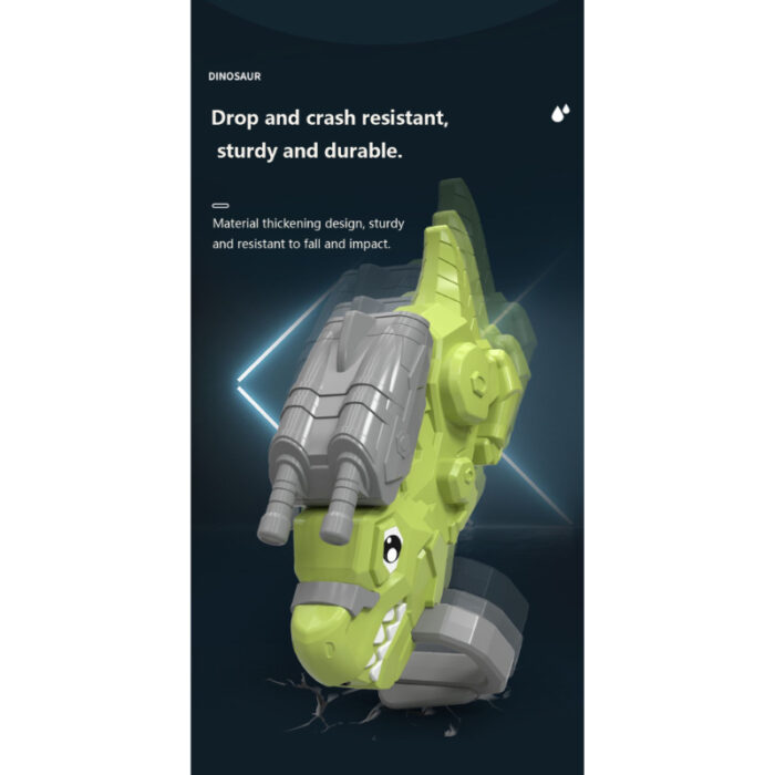 Rechargeable Automatic Electric Armoured Dino Water Gel Ball Laucher Toy For kids - Image 4