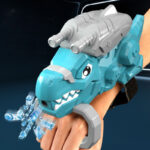 Rechargeable Automatic Electric Armoured Dino Water Gel Ball Laucher Toy For kids