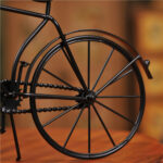 Vintage Antique-Style Metal Bicycle Decor Clock Timepiece with Retro Charm - Image 5
