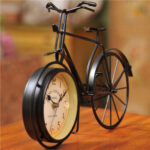 Vintage Antique-Style Metal Bicycle Decor Clock Timepiece with Retro Charm - Image 7