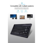 Banda K1000 Multimedia Wired Keyboard – Compact USB Waterproof Keyboard with Ergonomic Design, Arabic/English Layout, for Laptop & PC - Image 10