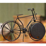 Vintage Antique-Style Metal Bicycle Decor Clock Timepiece with Retro Charm - Image 9