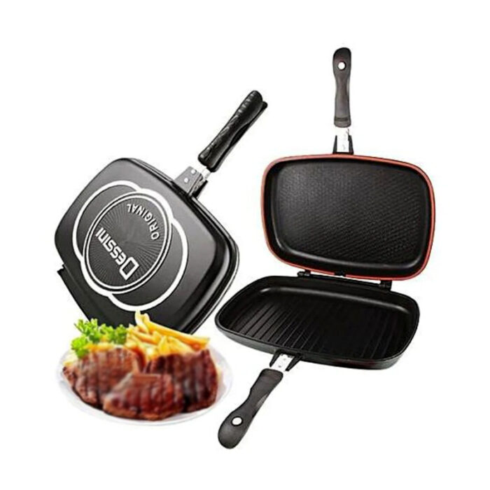 Dessini 40CM Non – Stick Double Sided Pressure Grill Pan - Image 6