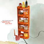 Pretty Neat 5 Tier New Vertical Style Spice Rack 8 PCs Set - Image 6