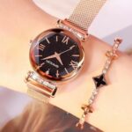 Luxury Women Watch Fashion Elegant Magnet Buckle Vibrato Ladies Wrist Watch Quartz