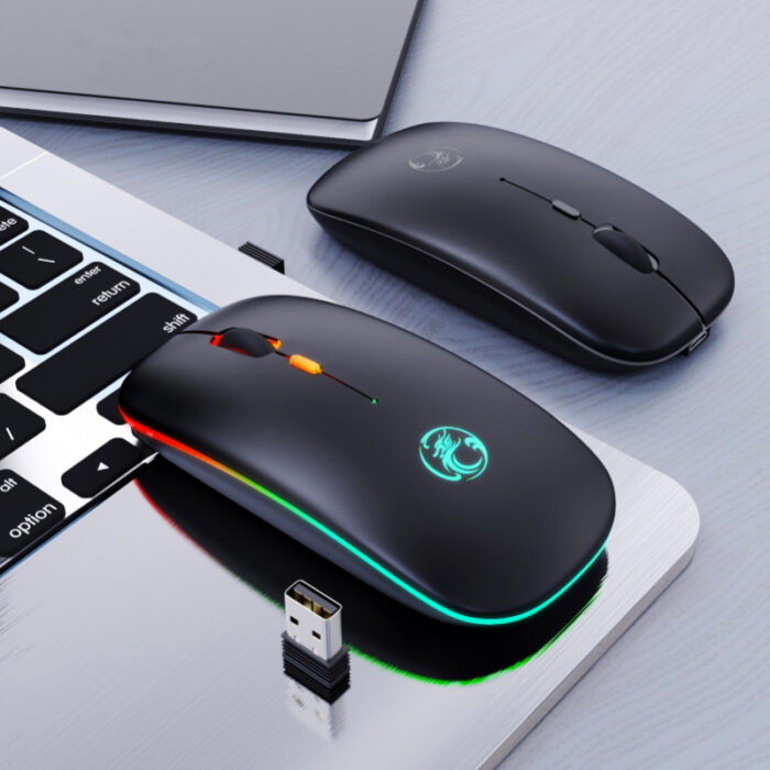 E-1300 Rechargeable 2.4Ghz Dual Mode Luminous Wireless Mouse - Image 9