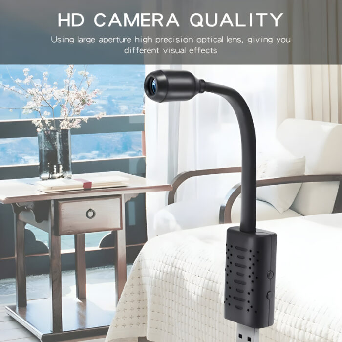 Portable V380 Pro 2MP 1080P HD USB Surveillance Camera With Rotatable Gnoose Neck, Motion Detection (WiFi & Hotspot) - Image 4