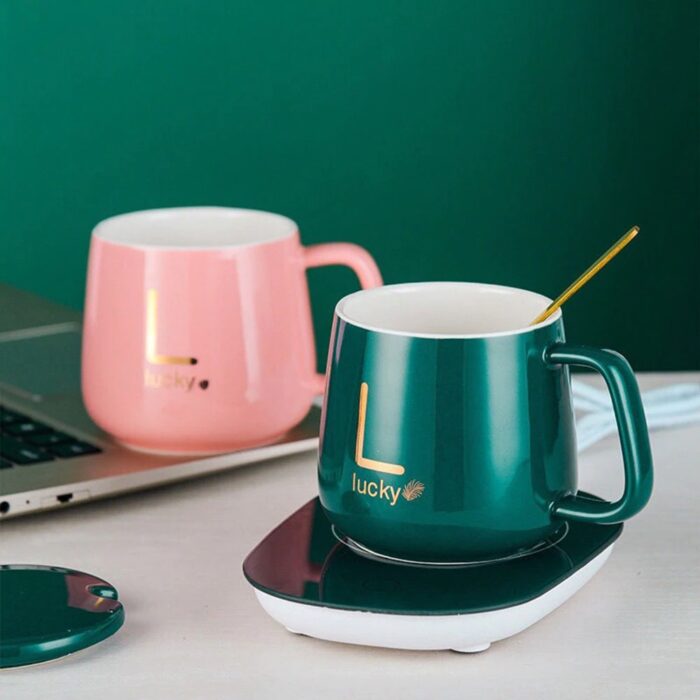 Electric Heating Pad Coffee Mug Cup Warmer Pad For Home Office - Image 1
