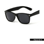 Pack Of 5 Designer Vintage Wayfarer Sunglasses For Women And Men