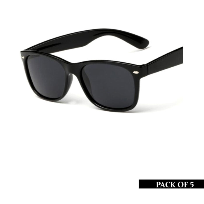 Pack Of 5 Designer Vintage Wayfarer Sunglasses For Women And Men - Image 1